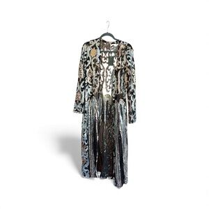 Elegant Sequin Long Jacket